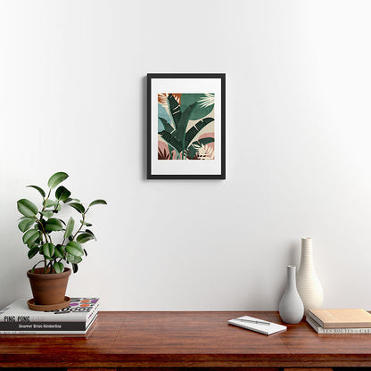 Modern jungle shapes Framed Art Print Gallery Image 4