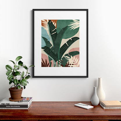 Modern jungle shapes Framed Art Print Gallery Image 9