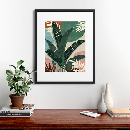 Modern jungle shapes Framed Art Print Gallery Image 48