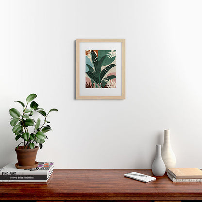 Modern jungle shapes Framed Art Print Gallery Image 63