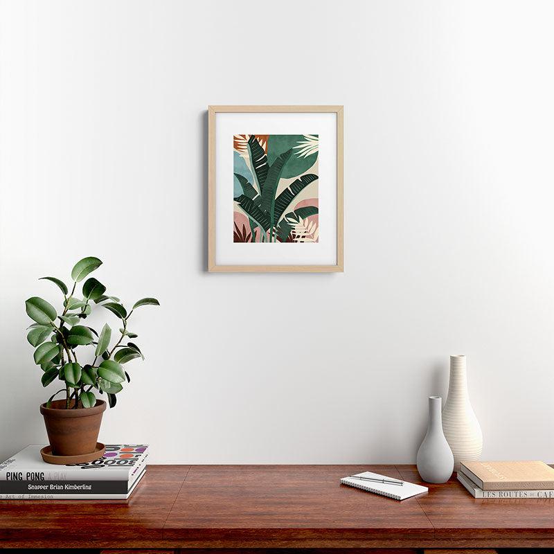 Modern jungle shapes Framed Art Print Gallery Image 25