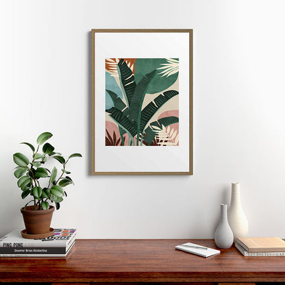 Modern jungle shapes Framed Art Print Gallery Image 18