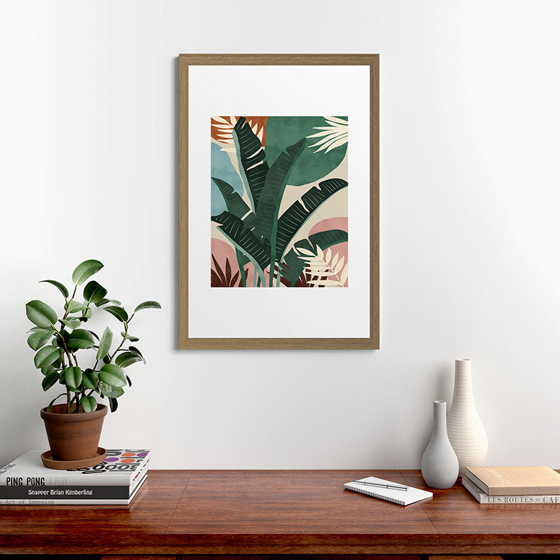 Modern jungle shapes Framed Art Print Gallery Image 56