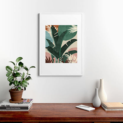 Modern jungle shapes Framed Art Print Gallery Image 37