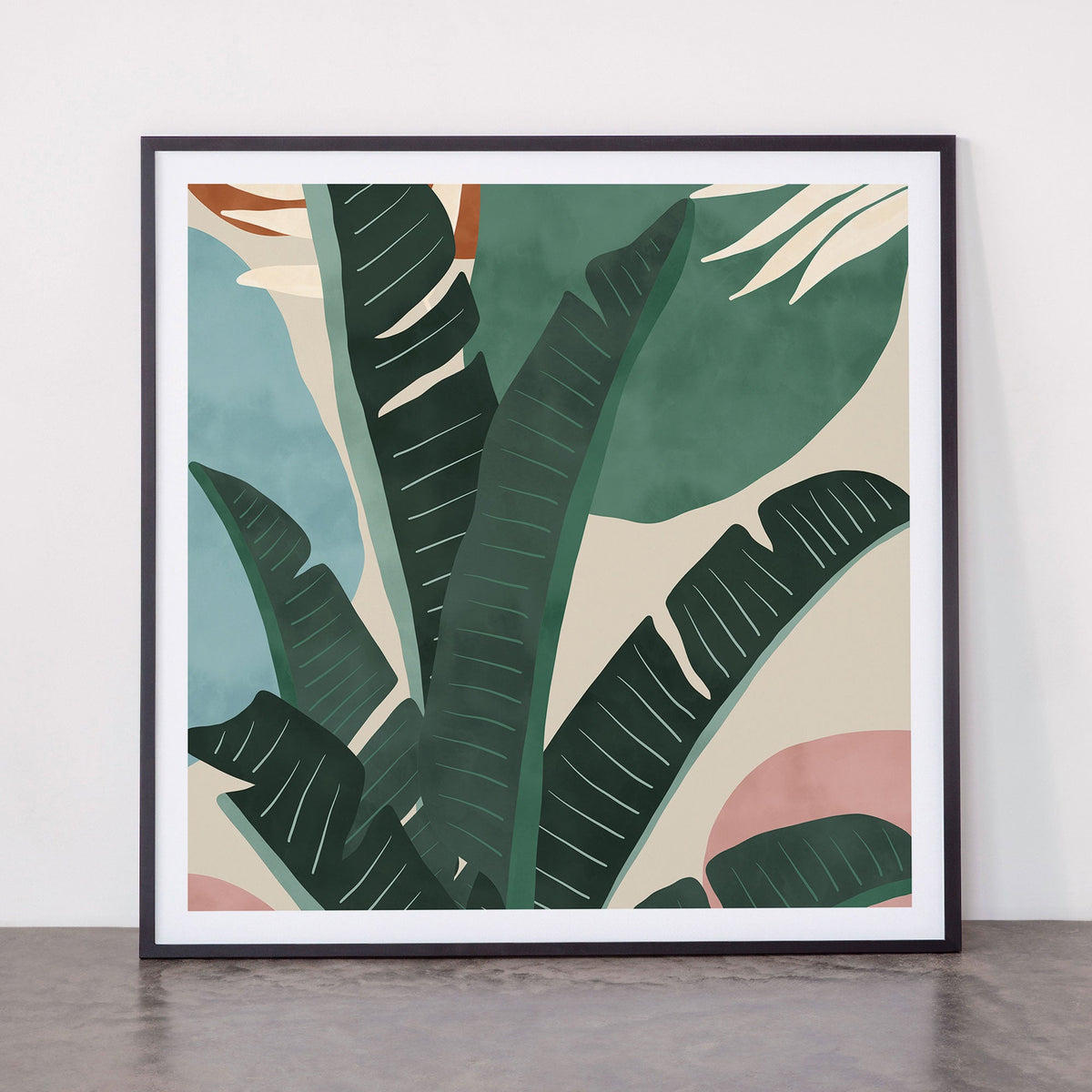Modern jungle shapes Framed Art Print Gallery Image 11