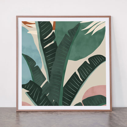 Modern jungle shapes Framed Art Print Gallery Image 21