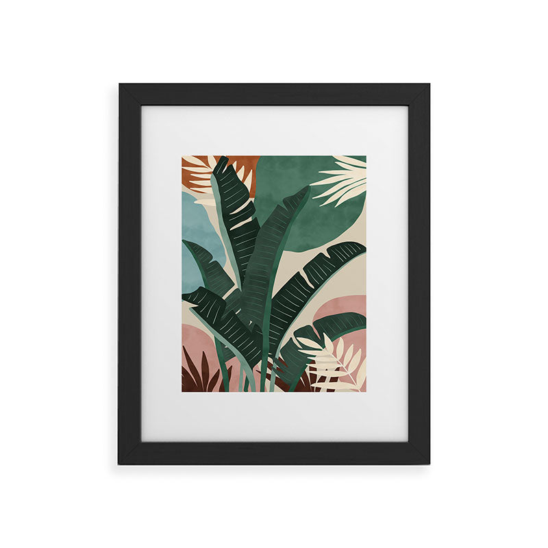 Modern jungle shapes Framed Art Print Gallery Image 40
