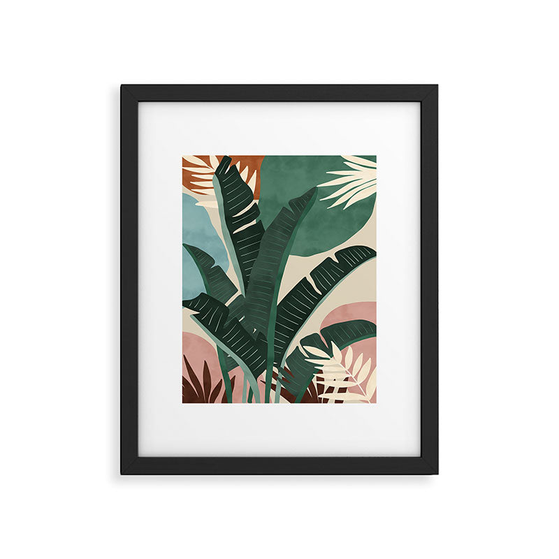 Modern jungle shapes Framed Art Print Gallery Image 3