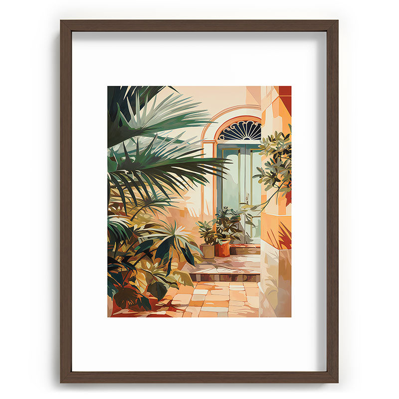 Villa Courtyard Mediterranean Art Framed Art Print Gallery Image 91