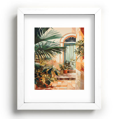 Villa Courtyard Mediterranean Art Framed Art Print Gallery Image 104