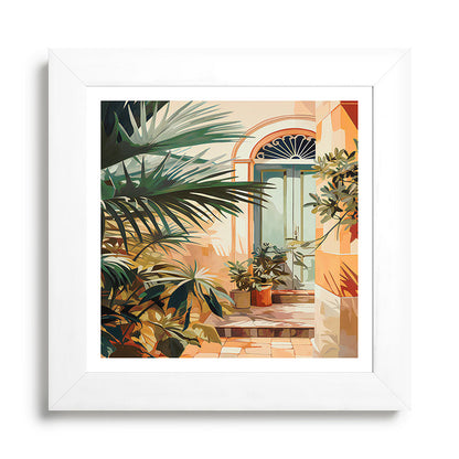 Villa Courtyard Mediterranean Art Framed Art Print Gallery Image 79