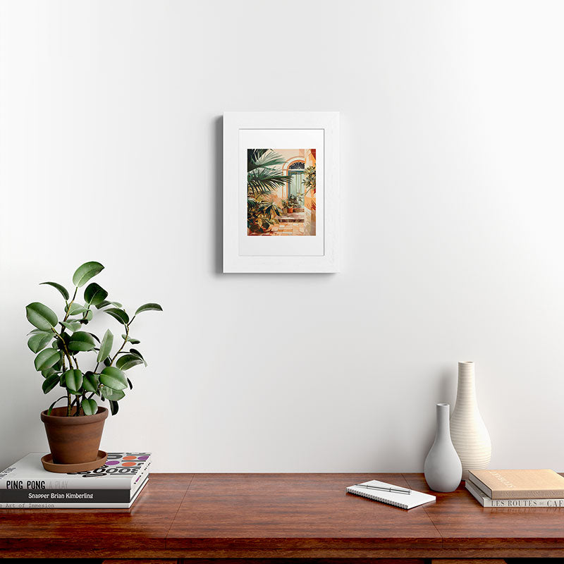 Villa Courtyard Mediterranean Art Framed Art Print Gallery Image 72