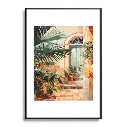 Villa Courtyard Mediterranean Art Framed Art Print Gallery Image 113