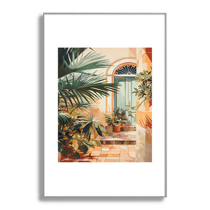 Villa Courtyard Mediterranean Art Framed Art Print Gallery Image 138