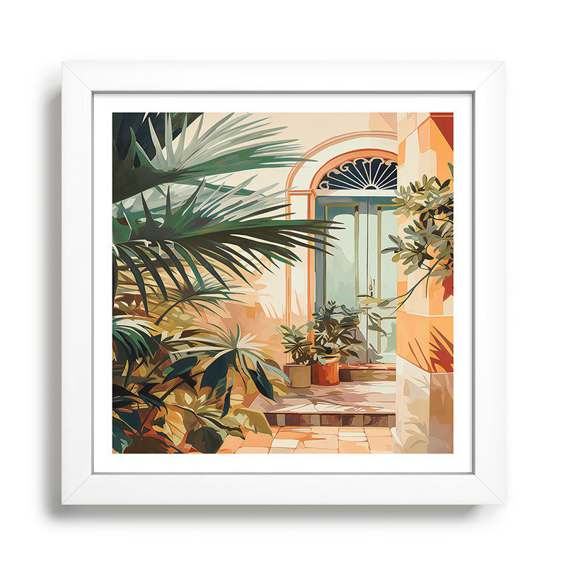 Villa Courtyard Mediterranean Art Framed Art Print Gallery Image 35