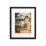 Villa Courtyard Mediterranean Art Framed Art Print Gallery Image 1