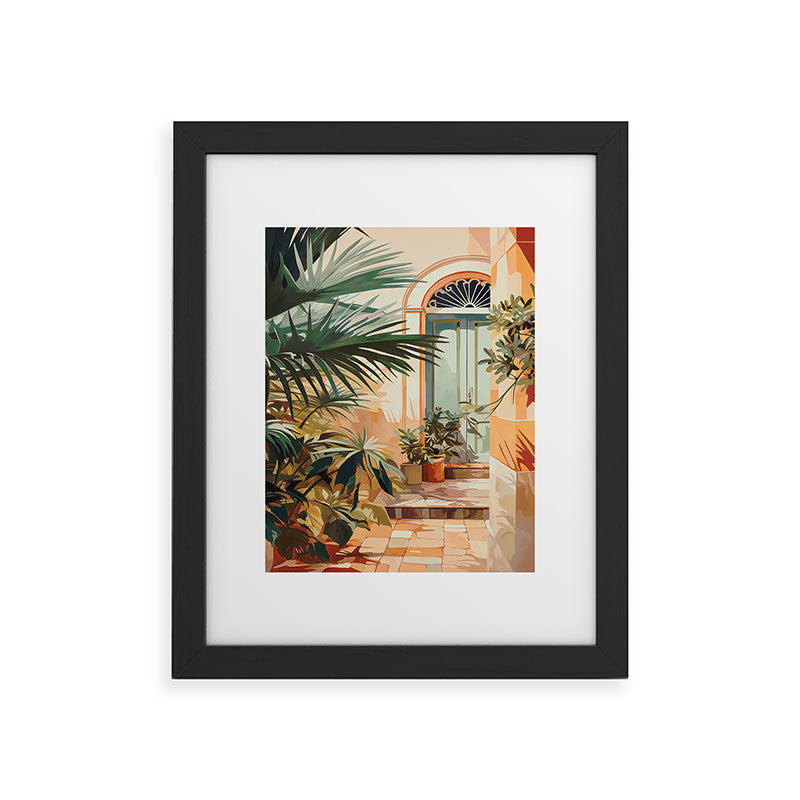 Villa Courtyard Mediterranean Art Framed Art Print Gallery Image 40
