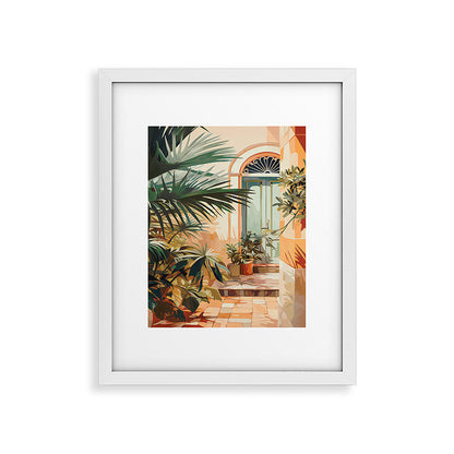 Villa Courtyard Mediterranean Art Framed Art Print Gallery Image 36