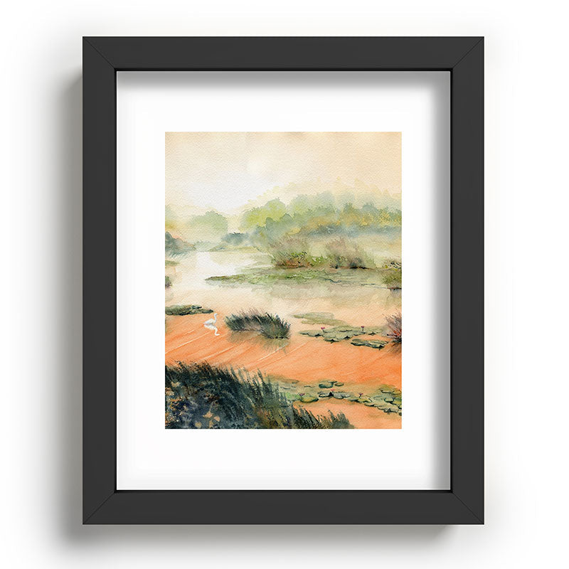 Egret On The Marsh Framed Art Print Gallery Image 80