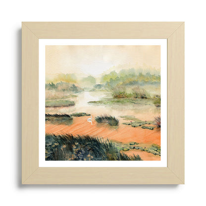 Egret On The Marsh Framed Art Print Gallery Image 68