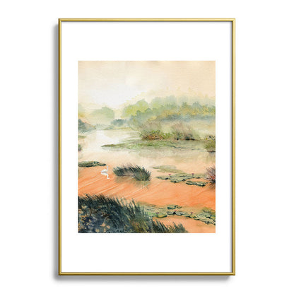 Egret On The Marsh Framed Art Print Gallery Image 123