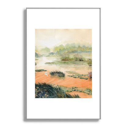 Egret On The Marsh Framed Art Print Gallery Image 138