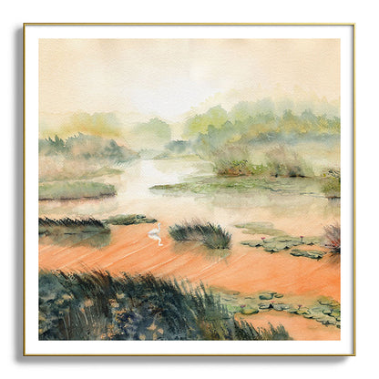 Egret On The Marsh Framed Art Print Gallery Image 139