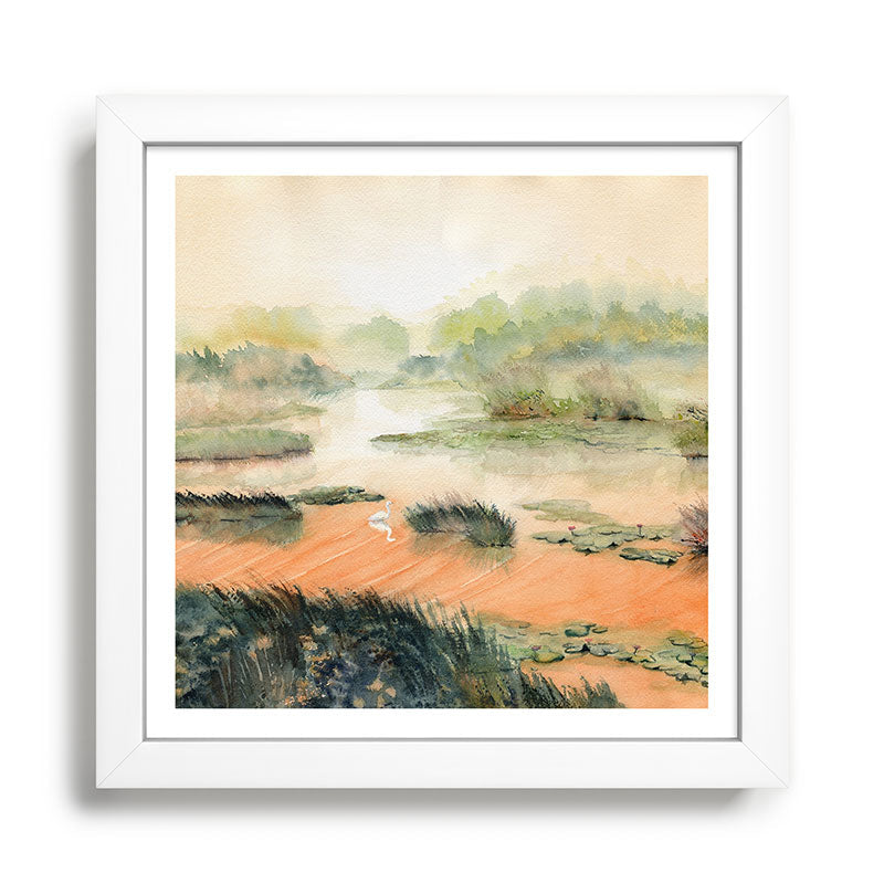 Egret On The Marsh Framed Art Print Gallery Image 35