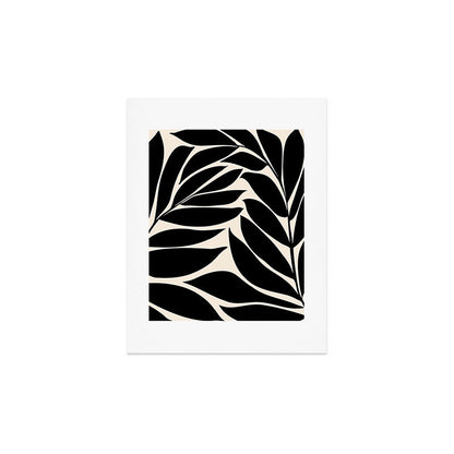 Black Seagrass Shapes Drawing Art Print Gallery Image 4