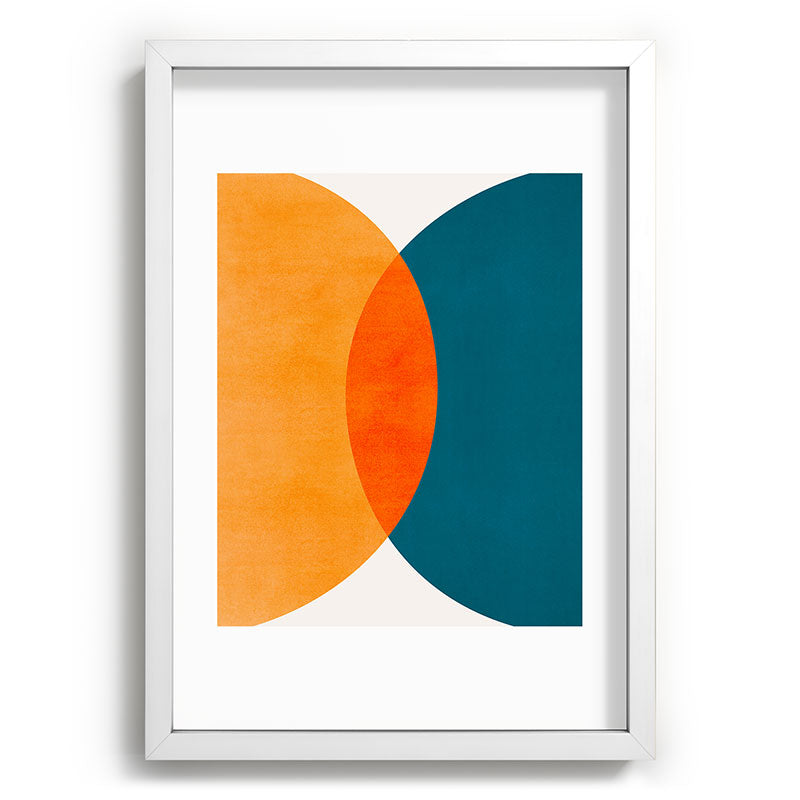 Mid Century Eclipse / Abstract Geometric Framed Art Print Gallery Image 105