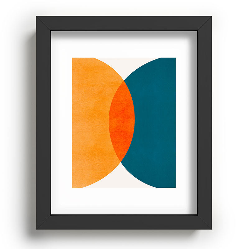 Mid Century Eclipse / Abstract Geometric Framed Art Print Gallery Image 78
