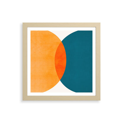 Mid Century Eclipse / Abstract Geometric Framed Art Print Gallery Image 71