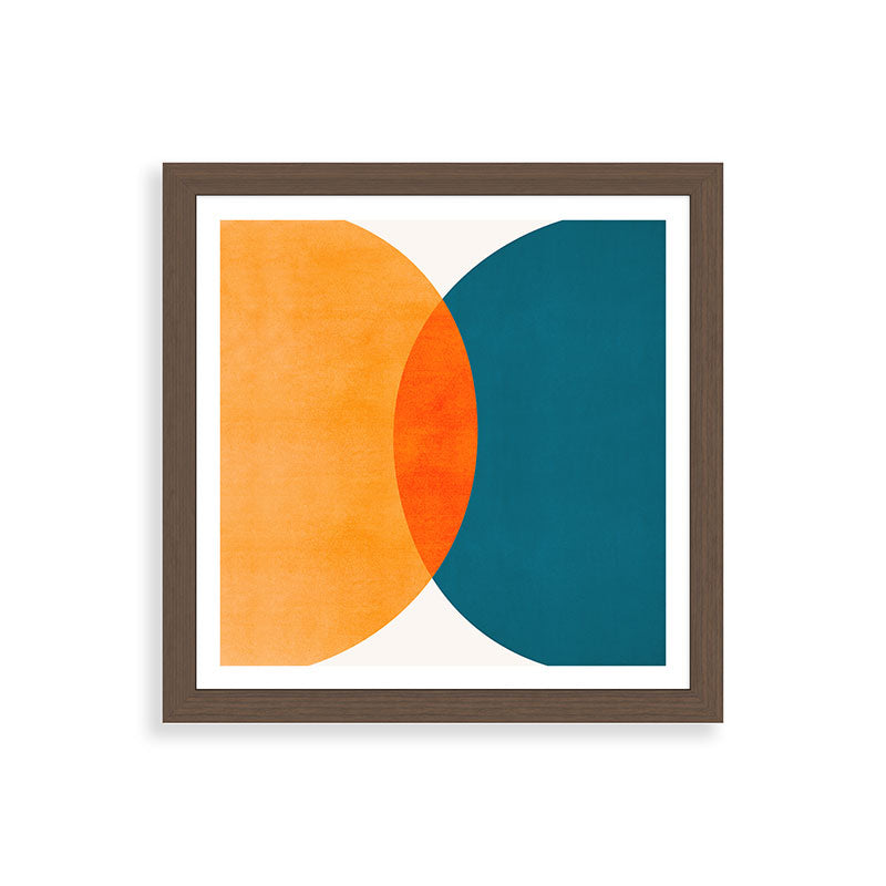 Mid Century Eclipse / Abstract Geometric Framed Art Print Gallery Image 60