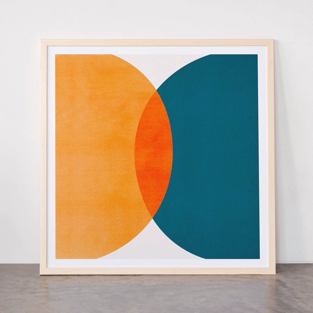 Mid Century Eclipse / Abstract Geometric Framed Art Print Gallery Image 77