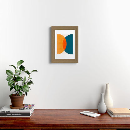 Mid Century Eclipse / Abstract Geometric Framed Art Print Gallery Image 52