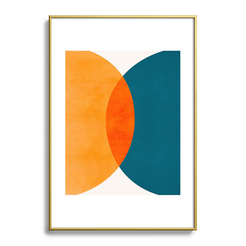 Mid Century Eclipse / Abstract Geometric Framed Art Print Gallery Image 123