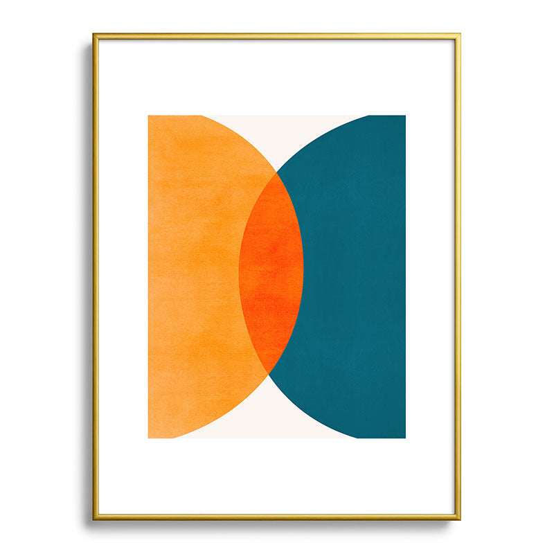 Mid Century Eclipse / Abstract Geometric Framed Art Print Gallery Image 125