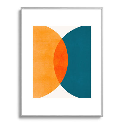 Mid Century Eclipse / Abstract Geometric Framed Art Print Gallery Image 135