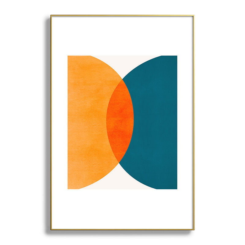 Mid Century Eclipse / Abstract Geometric Framed Art Print Gallery Image 128