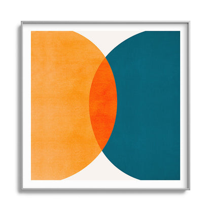 Mid Century Eclipse / Abstract Geometric Framed Art Print Gallery Image 141