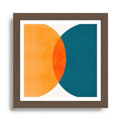 Mid Century Eclipse / Abstract Geometric Framed Art Print Gallery Image 13