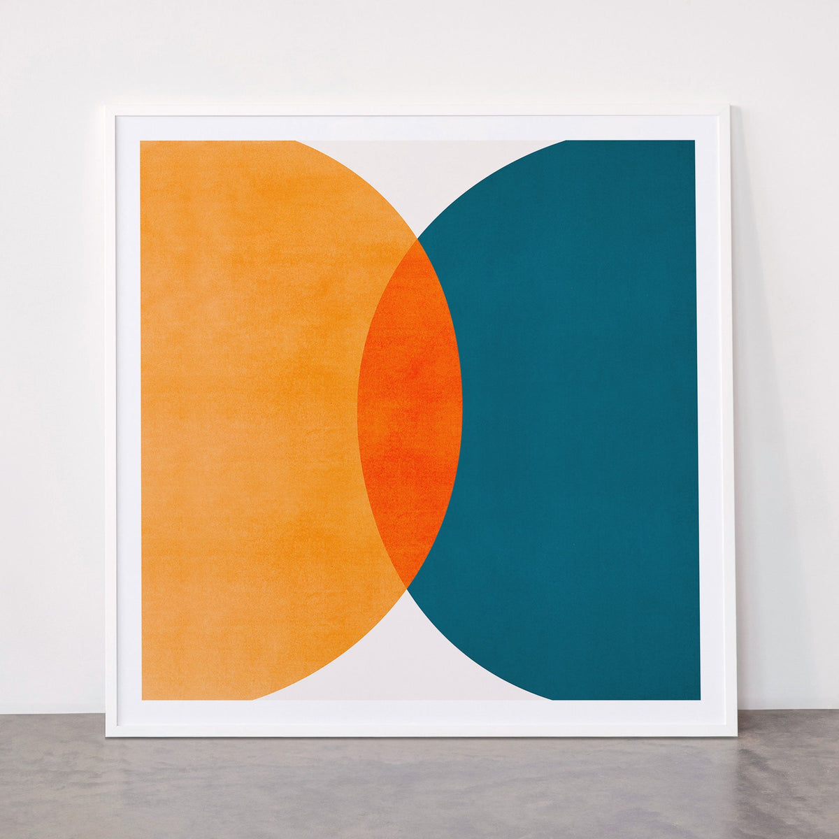 Mid Century Eclipse / Abstract Geometric Framed Art Print Gallery Image 43