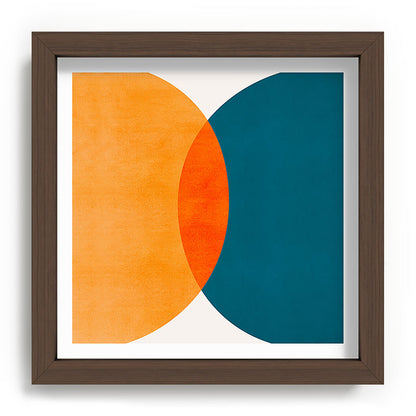 Mid Century Eclipse / Abstract Geometric Framed Art Print Gallery Image 98