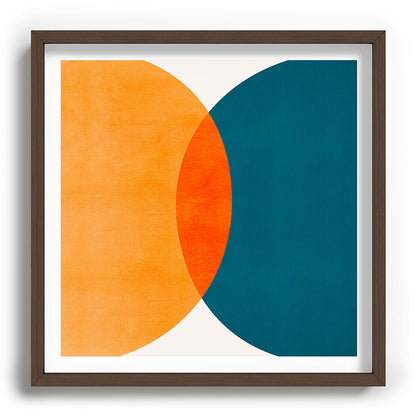 Mid Century Eclipse / Abstract Geometric Framed Art Print Gallery Image 101