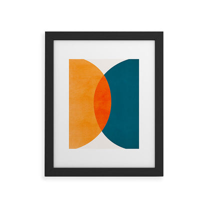 Mid Century Eclipse / Abstract Geometric Framed Art Print Gallery Image 45
