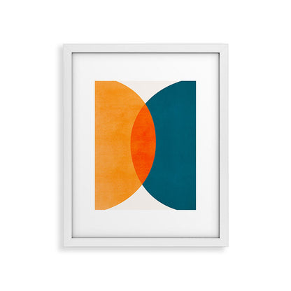 Mid Century Eclipse / Abstract Geometric Framed Art Print Gallery Image 34