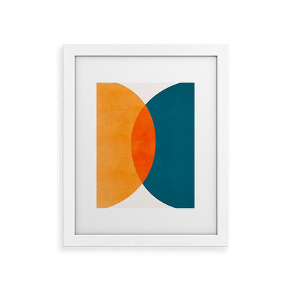 Mid Century Eclipse / Abstract Geometric Framed Art Print Gallery Image 69