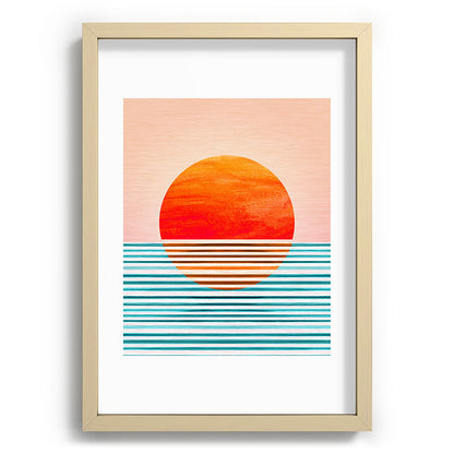 Minimalist Sunset III / Abstract Landscape Framed Art Print Gallery Image 97