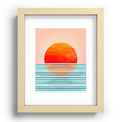 Minimalist Sunset III / Abstract Landscape Framed Art Print Gallery Image 96