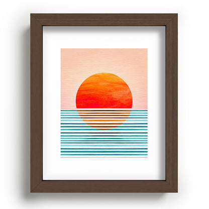 Minimalist Sunset III / Abstract Landscape Framed Art Print Gallery Image 86
